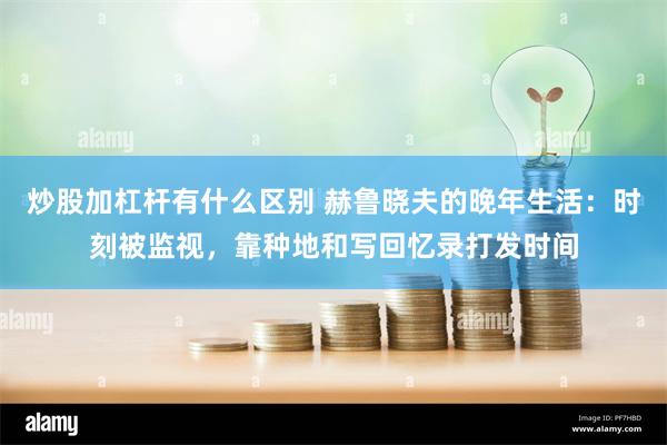 炒股加杠杆有什么区别 赫鲁晓夫的晚年生活：时刻被监视，靠种地和写回忆录打发时间