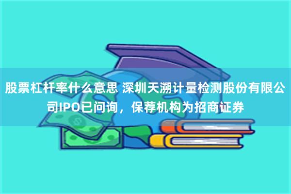 股票杠杆率什么意思 深圳天溯计量检测股份有限公司IPO已问询，保荐机构为招商证券