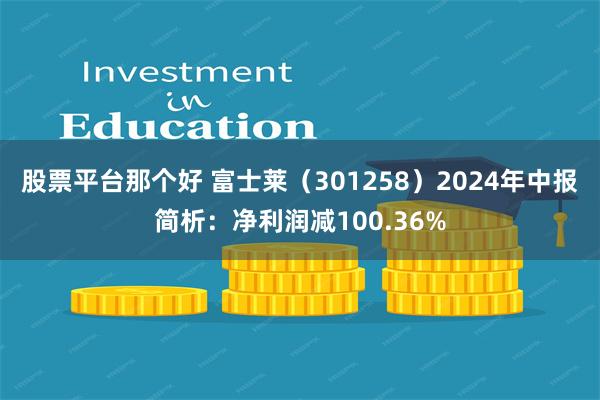 股票平台那个好 富士莱（301258）2024年中报简析：净利润减100.36%