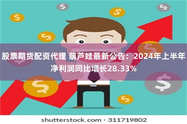 股票期货配资代理 葫芦娃最新公告：2024年上半年净利润同比增长28.33%