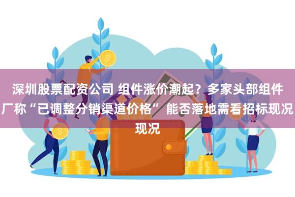 深圳股票配资公司 组件涨价潮起？多家头部组件厂称“已调整分销渠道价格” 能否落地需看招标现况