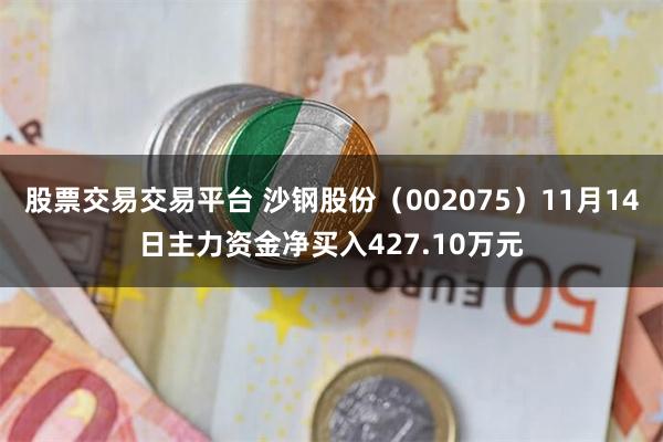 股票交易交易平台 沙钢股份（002075）11月14日主力资金净买入427.10万元